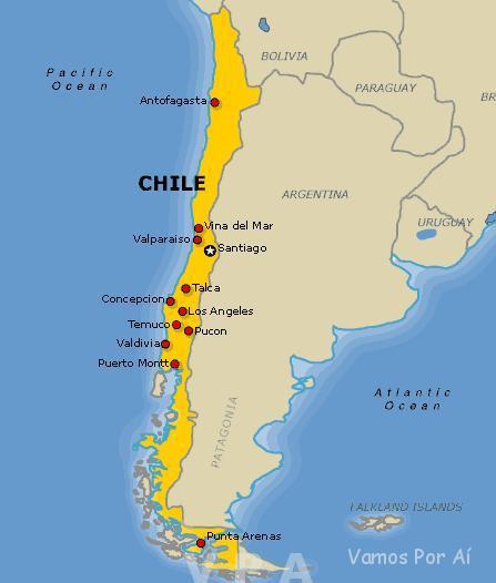 Roteiro no Chile