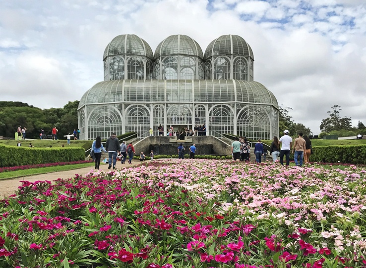 Jardim Botânico de Curitiba: Palácio de Cristal e muitas flores