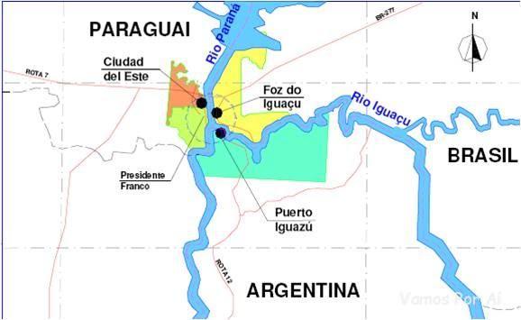 localização de foz do Iguaçu