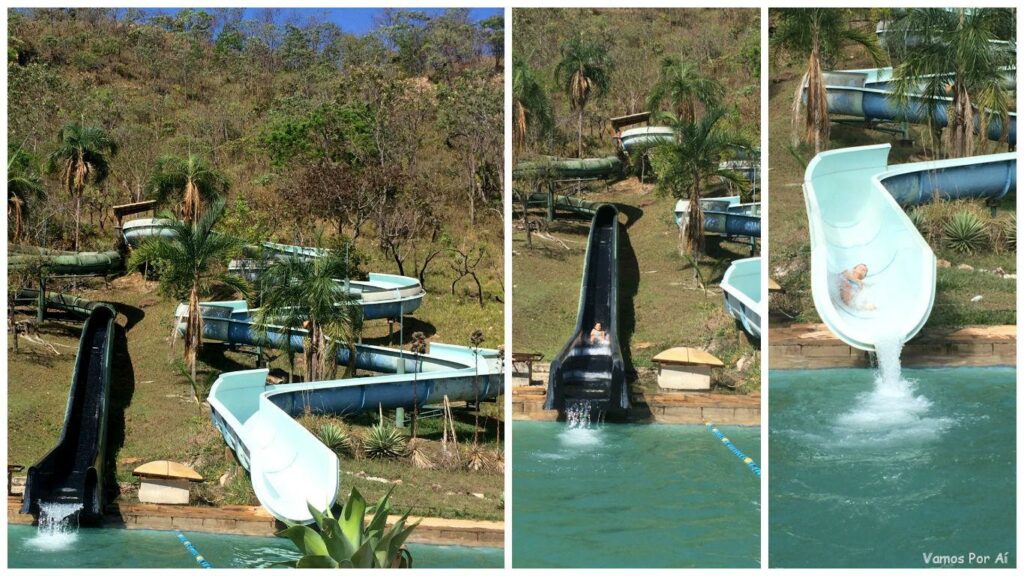 parque aquático do Salto Corumbá, piscinas do salto corumba, como é o salto corumba