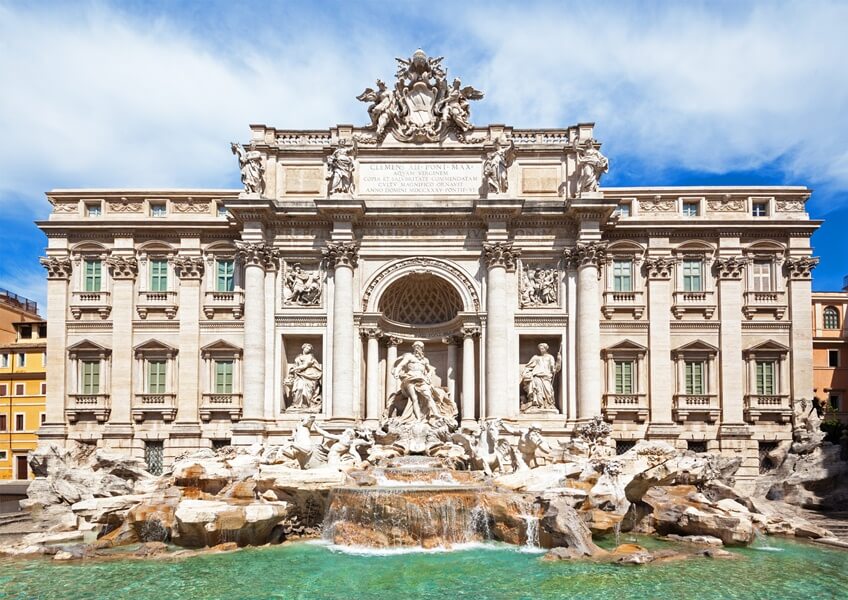 Melhores pontos turísticos de Roma: Fontana di Trevi, fonte famosa em Roma