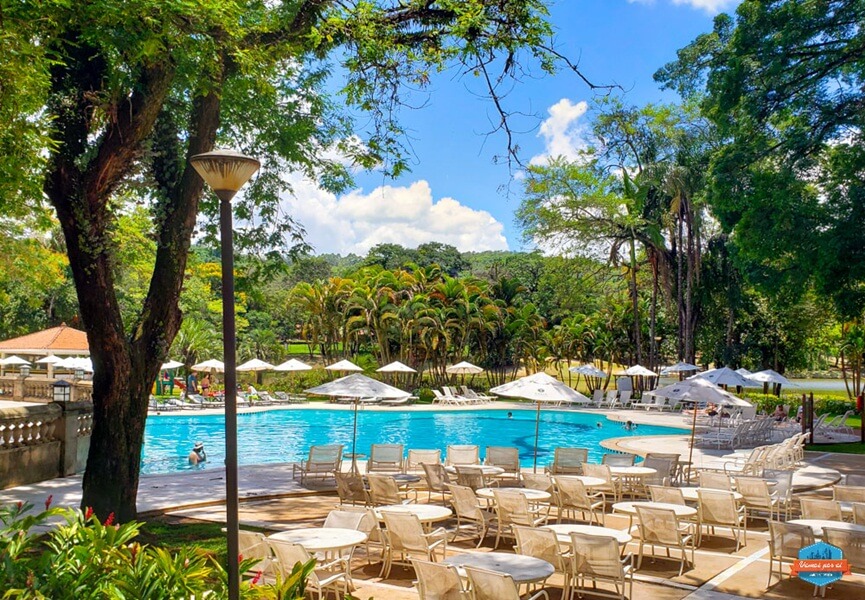 piscina do Tauá Grande Hotel Araxá