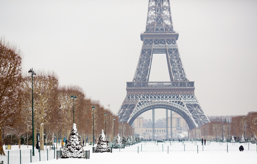 Inverno em Paris, França