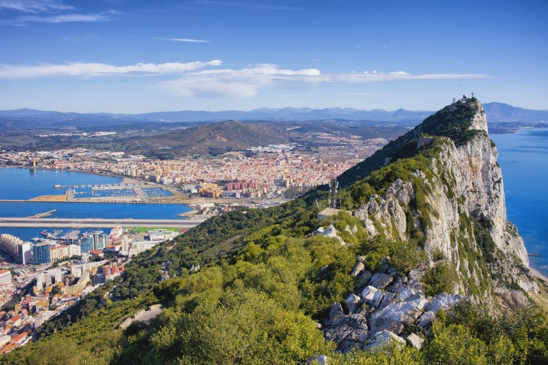 Rochedo de Gibraltar , Coluna de Hércules de Gibraltar, pontos turísticos de Gibraltar