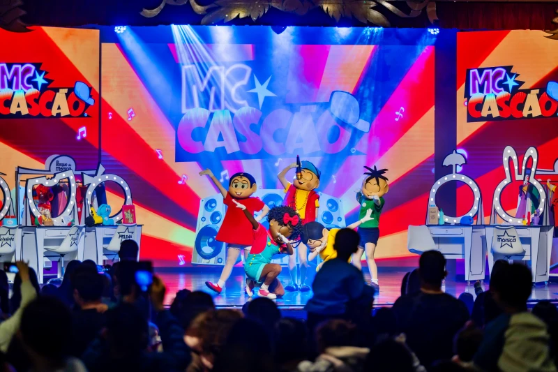 Espetáculo teatral com a turma da Mônica, no Parque da Mônica um dos melhores passeios para crianças em São Paulo