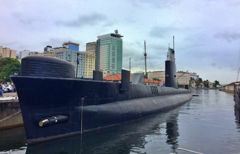 Submarino Riachuelo no Espaço Cultural da Marinha