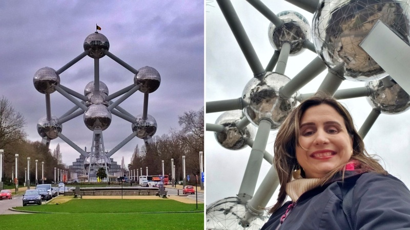 Atomium um dos principais pontos turísticos de Bruxelas