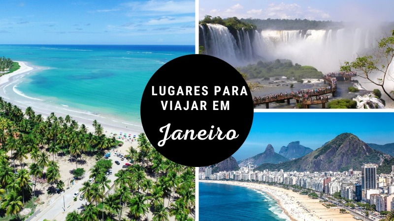 melhores lugares para viajar em janeiro no Brasil