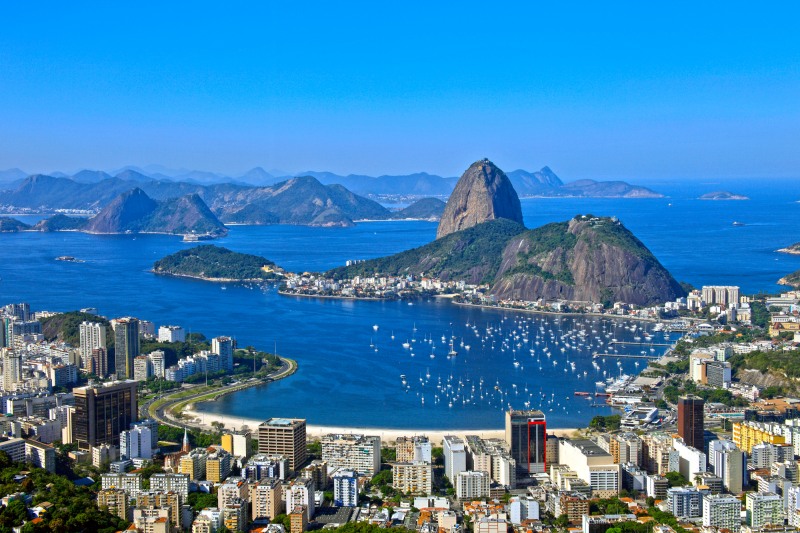 Rio de Janeiro no Brasil. destinos mais procurados para as férias de final de ano, lugares para viajar nas férias