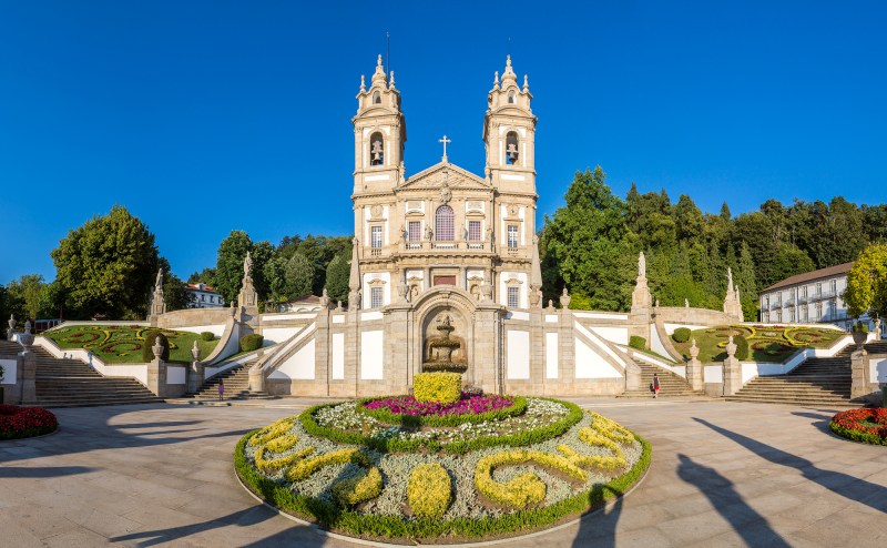 Braga em Portugal. Bom Jesus do Monte em Braga