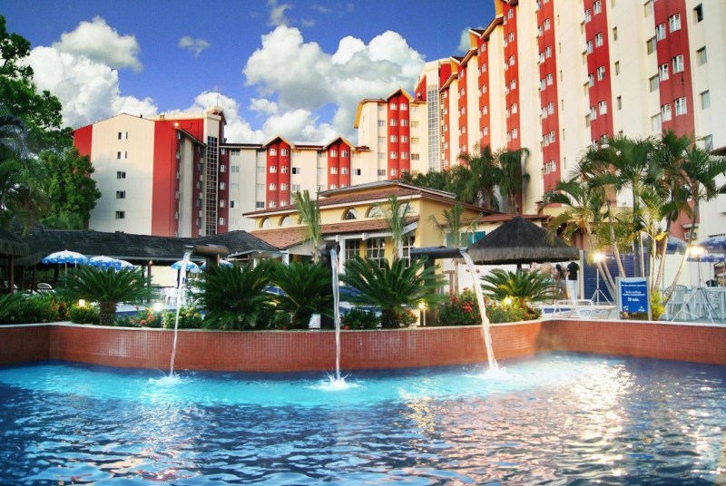 imóvel para temporada em Caldas Novas, apartamento no hotel Hot Springs com piscina