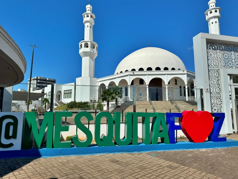 Mesquita Islâmica de Foz do Iguaçu, um dos passeios baratos em Foz do Iguaçu