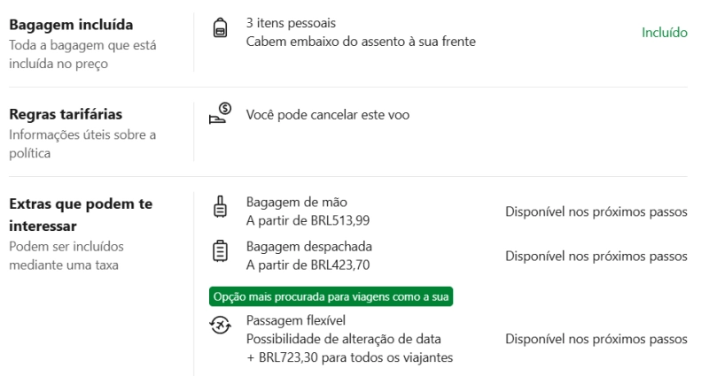 preço da bagagem no voo para Punta Cana, voo da Arajet para Punta Cana