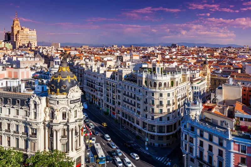 Madrid na Espanha, visitar a Espanha, viajar para Madrid ou Barcelona